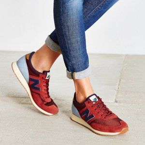 New Balance Women’s Sneakers in Burgundy, Navy & Light Blue